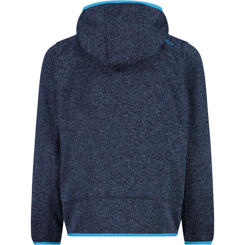 CMP KID JACKET FIX HOOD azul