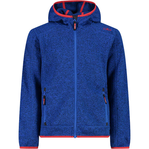 CMP KID JACKET FIX HOOD azul