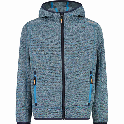 CMP KID JACKET FIX HOOD azul