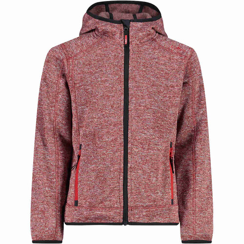 CMP KID JACKET FIX HOOD rojo